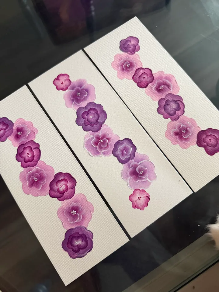 Hand-painted bookmark