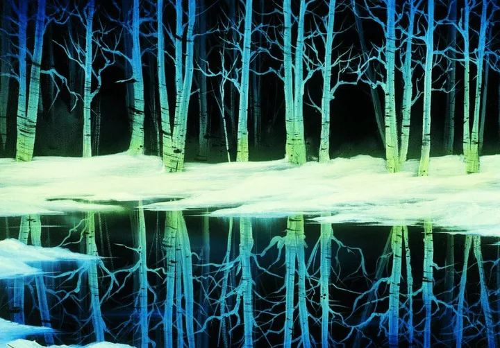 Snow Birch painting — reference